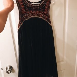 Free People Black and Orange Boho Dress